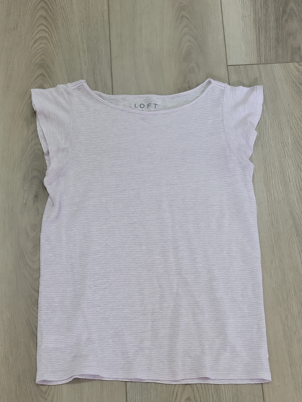 LOFT Girls' Light Lavender Cap-Sleeve Tee